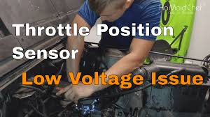 How To Replace A Throttle Position Sensor Tps Jeep Sputtering E05 In 2020 Positivity Sensor Throttle