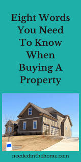 Eight Words You Need To Know When Buying A Property Sale House Property Buying Property