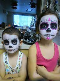Kids Skeleton Make Up For Halloween 2012 Halloween Makeup For Kids Kids Makeup Face Painting Halloween