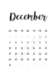 Black White 2017 Digital Calendar Printable Calendar Pages January 2017 December 2017 W Calendar Printables Printable Calendar Pages December Printable