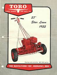 Briggs and stratton illustrated parts diagrams echo illustrated parts diagrams snapper illustrated parts for assistance finding lawn mower parts simply fill out our lawn mower parts request form. Vintage 1955 Toro 27 Star Rasen Power Reel Mahwerk Besitzer Handbuch Ersatzteilliste Ebay
