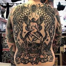 Old School Inspiration Inkstinct Traditional Back Tattoo Back Piece Tattoo American Traditional Tattoo