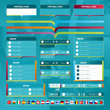 Definiti tutti gli accoppiamenti in calendario in base agli. Mega Collection Kit Di Modelli Per Il Set Di Stock Vettoriali Del Campionato Europeo 2020 Progettazione Di Tabelle Di Gruppo Tabelloni Segnapunti Bandiere Delle Squadre Sfondi Ed Elementi Del Marchio 1918516