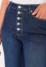 Stretch-Jeans mit hoher Taille - Dunkelblau / Denim | Cellbes