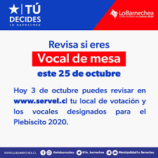 La nómina definitiva de vocales de mesa será dada a conocer el próximo 27 de marzo y quienes sean designados en dicha instancia no pueden presentar excusas una de las causantes para no ser vocal de mesa es tener 60 años o más. Lo Barnechea Revisa Si Eres Vocal De Mesa Este 25 De FeÑ˜sbuk