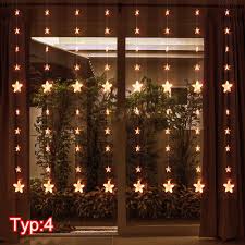 Led Lichterkette Sterne Lichtervorhang Warmweiss Weichnachten Garten Fenster Deko Weihnachtsbeleuchtung Led Lichterkette Lichterkette Sterne