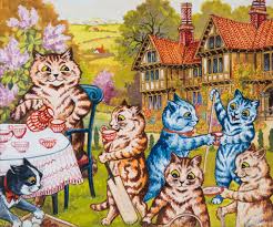 English artists louis wain rises to prominence at the end of the 19th century for his surreal cat paintings. The Colorful Dancing Psychedelic Cats Of Louis Wain Artsy