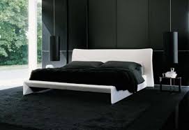 The outside and inside is black, silver and beige but has green carpet in the living area, bedroom and on the area in front of the passenger seat. Home Architec Ideas Bedroom Design Black And White