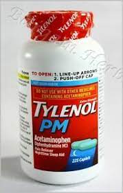 Tylenol Pm Extra Strength Acetaminophen 225 Caplets Free Shipping Exp 09 22 Ebay