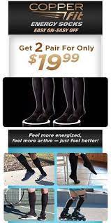 Introducing The All New Copperfit Energy Socks The 1st Easy On Easy Off Compression Sock That Gives You All The Ener Copper Fit Compression Socks Compression