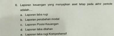 We did not find results for: Laporan Keuangan Yg Menyajikan Aset Tetap Pada Akhir Periode Brainly Co Id