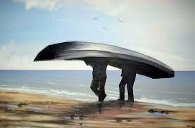 Carrying A Currach Irish Art Prints Art