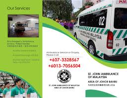 John ambulances on standby in kajang, a town in south selangor, malaysia. St John Ambulance Of Malaysia Area Of Johor Bahru Home Facebook