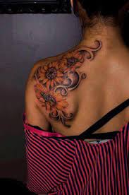 I Need A Sunflower Tattoo I Like This Placement I Could Do This With All Of The Other Flowers Ive Picked Out Trendy Tattoos Tattoos Blade Tattoo