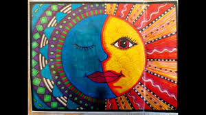 The sun and moon for thousands of years have long been the center for different beliefs for many people. Mexican Sun Moon Interplay Of Warm And Cool Colours Vibrant Innovative Colourful Youtube