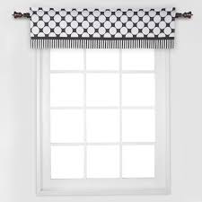 Black And White Striped Valance Curtains Bacati Dots Pin Stripes Window Valance Black White Sdbwvl Window Valance Curtains Drapes Curtains
