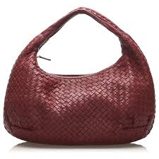 Bottega Veneta Red Intrecciato Leather Hobo Bag Pony Style Calfskin Ref 255256 Joli Closet