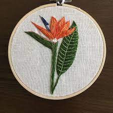 5 Bird Of Paradise Sewing Embroidery Designs Embroidery Hoop Art Dmc Embroidery Floss