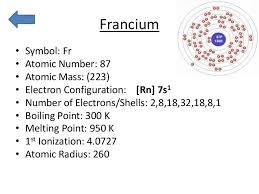 What is the chemical element for the symbol tl? Where To Find The Electron Configuration For Francium Fr