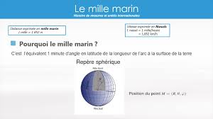 Miles per hour is the unit used for speed limits on roads in the united kingdom, united states and various other nations, where it is commonly abbreviated to mph, although mi/h is also sometimes used (in technical literature). Milles Marins Et Noeuds Unittv Video Canal U