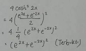 5 10 turunan fungsi hiperbolik ppt download. Fungsi Hiperbolik Buktikan Bahwa Tex Displaystyle Left E 2x E 2x Right 2 4 Cosh 2 Brainly Co Id