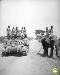 Colonel James Skinner in 1803 at Hansi ...