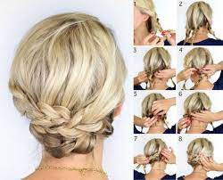 Einfach haare zusammenbinden und einschlagen frisuren mittellang. Lassige Hochsteckfrisuren Mittellange Haare Drei Zopfe Flechten Hochsteckfrisur Mittellange Haare Styling Lassige Hochsteckfrisuren