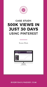 How I Got 500k Pinterest Viewers My First Month Lyndsey Johnson Online Marketing Quotes Pinterest For Business Pinterest Traffic