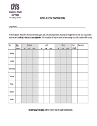 28 Printable Blood Glucose Chart Forms And Templates