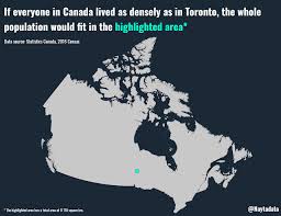 Canada Is Sparsely Populated Data Visualization Visualisation Canada