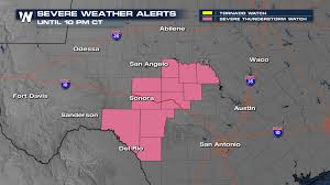 Forecasters urged people to be prepared for changing conditions in a watch area. Severe Storms Likely For Texas This Afternoon Tonight Weathernation