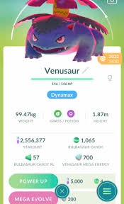 My unit of a mom who got dynamax venusaur glitch : rpokemongo