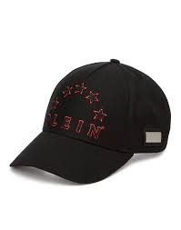 Visor Hat Visor Black Stars Philipp Plein Outlet