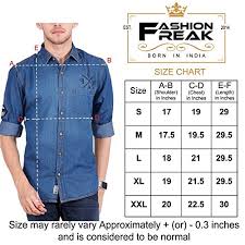 Fashion Freak Denim Shirt For Men Jean Shirt Ds003