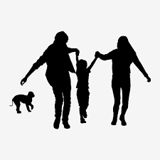 ممتع عائلة عائلة عائلة من ثلاثة عائلة الأسرة والكلب أسرة png والمتجهات للتحميل مجانا silhouette family family of three family cartoon