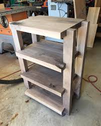 Just Finished Mocking Up This Black Walnut Audio Rack On This Beautiful Saturday Craft Design Audio Rack Stereo Cabinet Record Rack