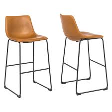 C2a Montana 29 In Bar Stool Set Of 2 Walmart Com In 2020 Bar Stools Contemporary Bar Stools Leather Counter Stools