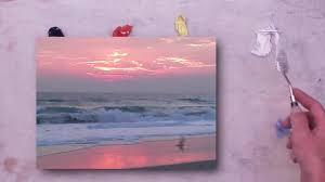 She is teaching you how to paint a detailed ocean wave using acrylics. Copy Of Painting Waves At Dawn Paintingtube