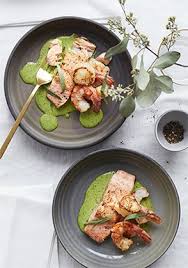 Trio De La Mer Emulsion Aux Herbes Trois Fois Par Jour Recipe Recipes Food Seafood Recipes
