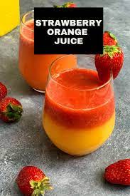 Strawberry Orange Juice Recipe Recipe Strawberry Orange Juice Recipe Orange Juice Recipes Fruit Juice Recipes