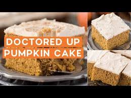 Take A Spice Cake Mix And Turn It Into An Easy Pumpkin Cake This Pumpkin Spice C Pumpkin Spice Cake Recipe Spice Cake Mix And Pumpkin Boxed Cake Mixes Recipes