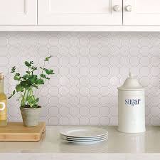 First off, decide where to start. Nh2958 Octagon Peel Stick Backsplash By Inhome