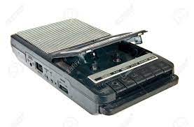 A videocassette recorder (vcr) or video recorder is an electromechanical device that records analog audio and analog video from broadcast television or other source on a removable, magnetic tape videocassette, and can play back the recording. Old Cassette Tape Player And Recorder On A White Background Stock Photo Picture And Royalty Free Image Image 20120146
