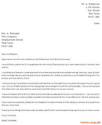 Dentist Cover Letter Example Icover Org Uk