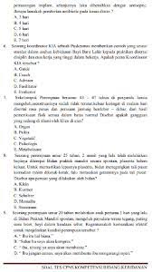 Soal seleksi guru pppk p3k sd smp sma dan kunci jawaban 2021. Soal Tes Cpns Non Pns Kebidanan Contoh Soal Tes Tertulis Seleksi Cpns Non Pns Jabatan Bidan Kebidanan Info Pendidikan Keagamaan Dan Madrasah Info Pendidikan