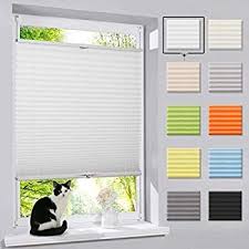 Amazon De Hunter Mason Plissee Klemmfix Faltrollo Ohne Bohren Jalousie Weiss 90x100cm Bxh Rollo In 2020 Fenster Und Turen Jalousien Rollo