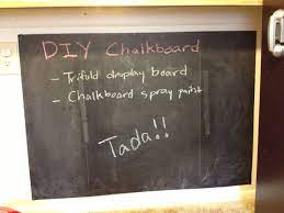 Diy Chalkboard Trifold Display Board Or Any Size Poster Board Depending On The Size You Want Can Of Chalkboa Diy Chalkboard Chalkboard Spray Paint Chalkboard