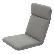 Some outdoor chair cushions are round, while others are square. Stratco Grey Textiline Outdoor Back And Seat Cushion