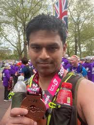 Today I was lucky enough to represent our wonderful running club at the  London Marathon. It's always been a dream of mine to run it, so when my  name got pulled out