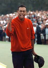 Tiger Woods Wins His First Golf Major The 1997 Masters Tiger Woods Sports Athlete